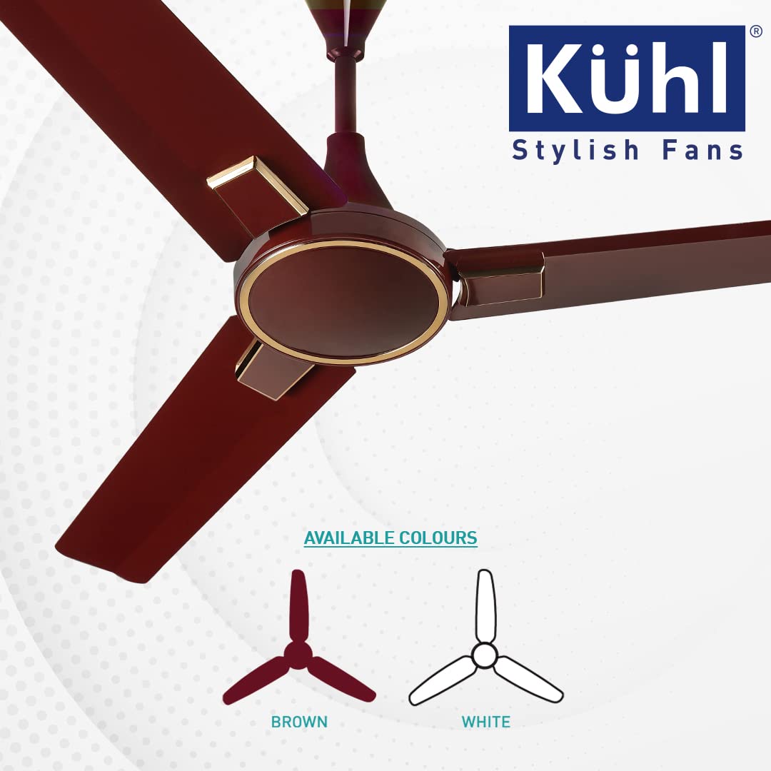 KUHL Prima A2 Stylish BLDC Fan Marked Brown