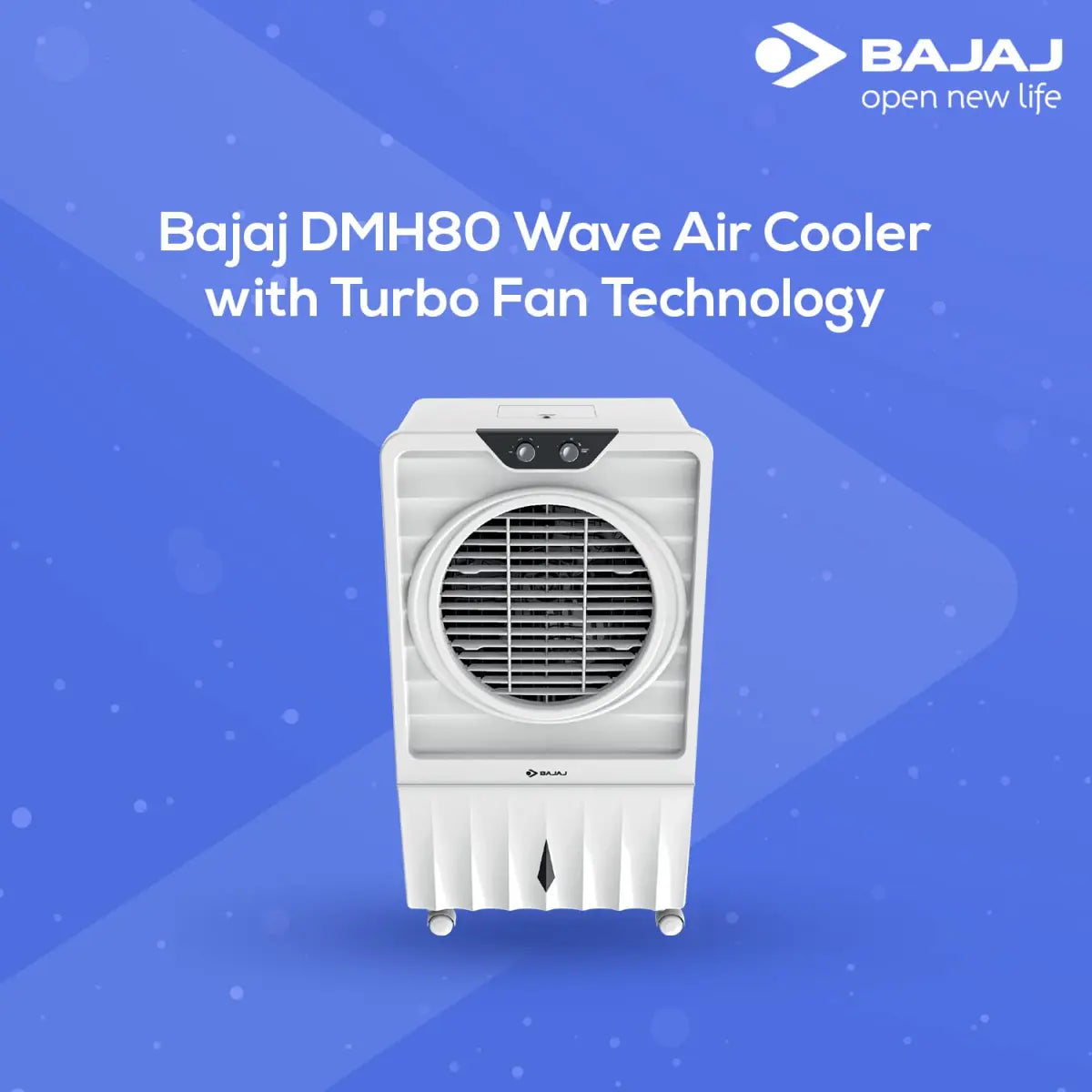 Bajaj DMH80 WAVE DESSERT AIR COOLER, 80 L, WITH ANTI-BACTERIAL TECHNOLOGY