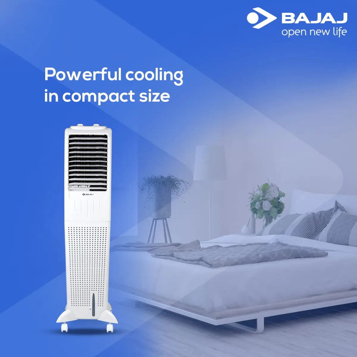 Bajaj TMH50 Tower AIR Cooler 50L White