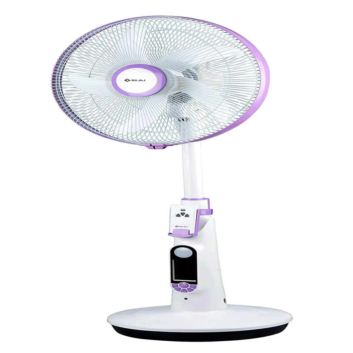 Bajaj Nuvo 400 mm Plum Purple Table Cum Pedestal Fan with BLDC Motor and Remote Control Operation, Regular