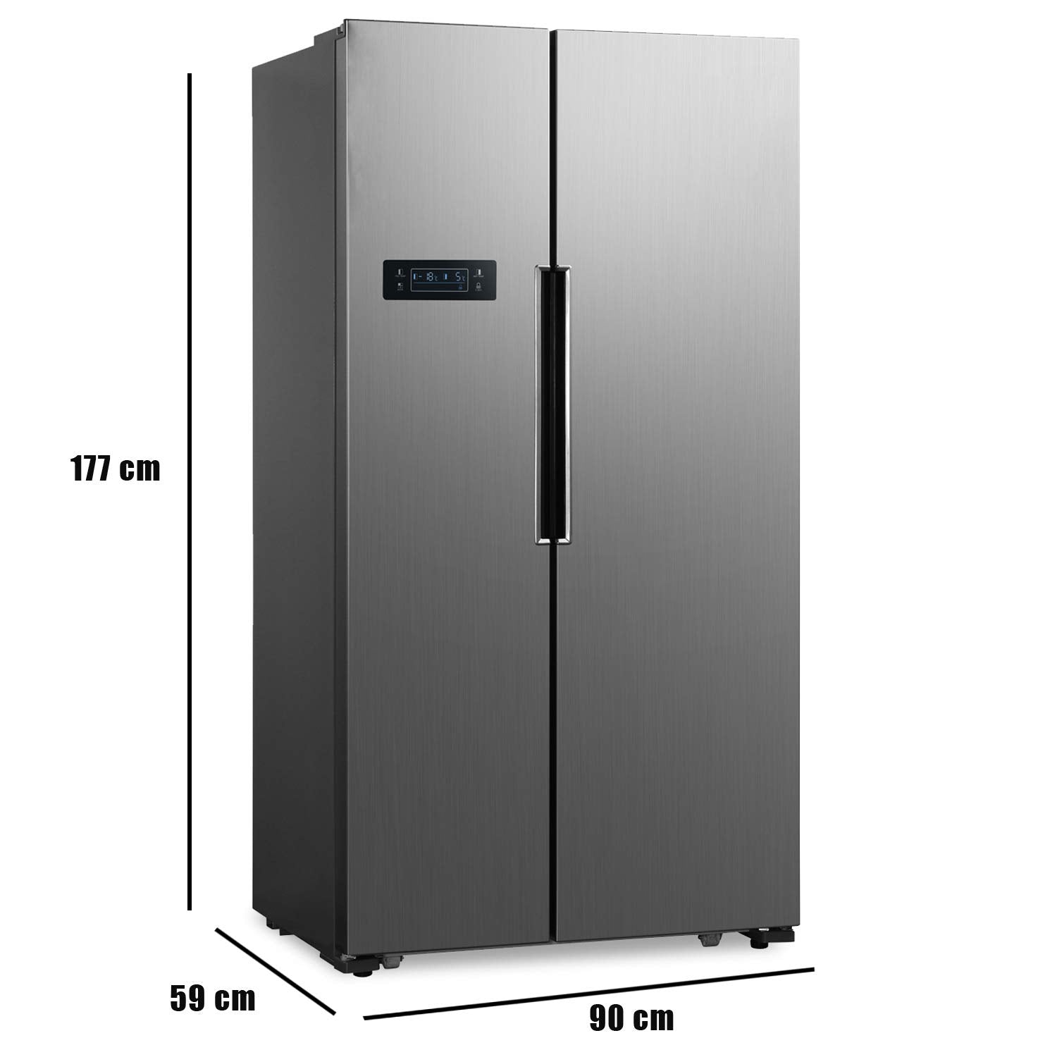 Whirlpool 537 L Inverter Frost-Free Side-by-Side Refrigerator (WS SBS 537, Steel)
