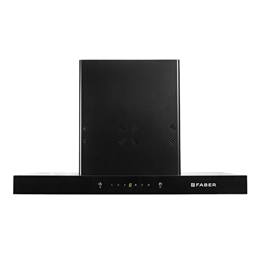 Faber 75cm Filterless Kitchen Chimney - HOOD CYGNUS IN 3D HC SC FL BK