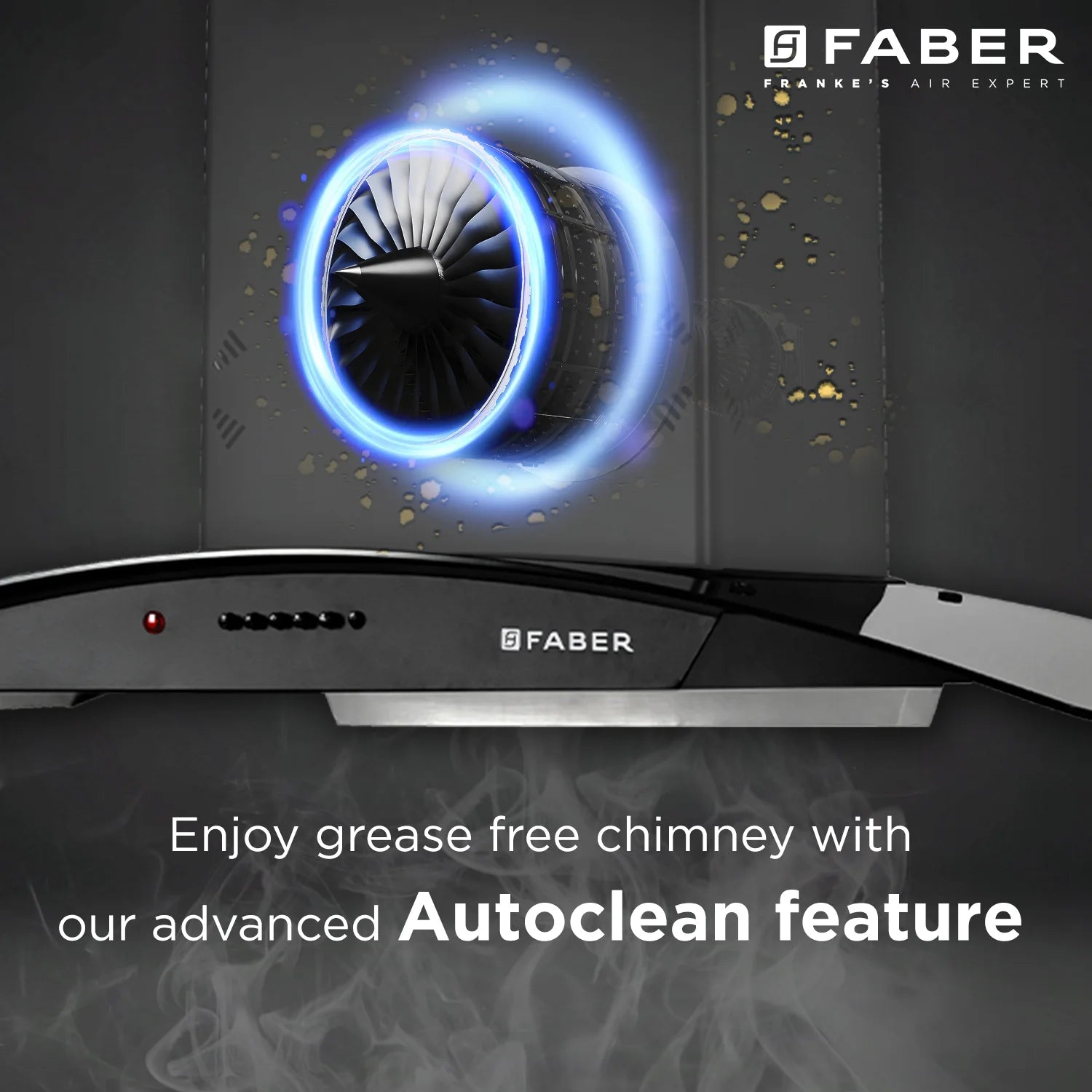 Faber HOOD ACE PRO IN 3D HC PB FL BK 90 Chimney: Powerful and Stylish
