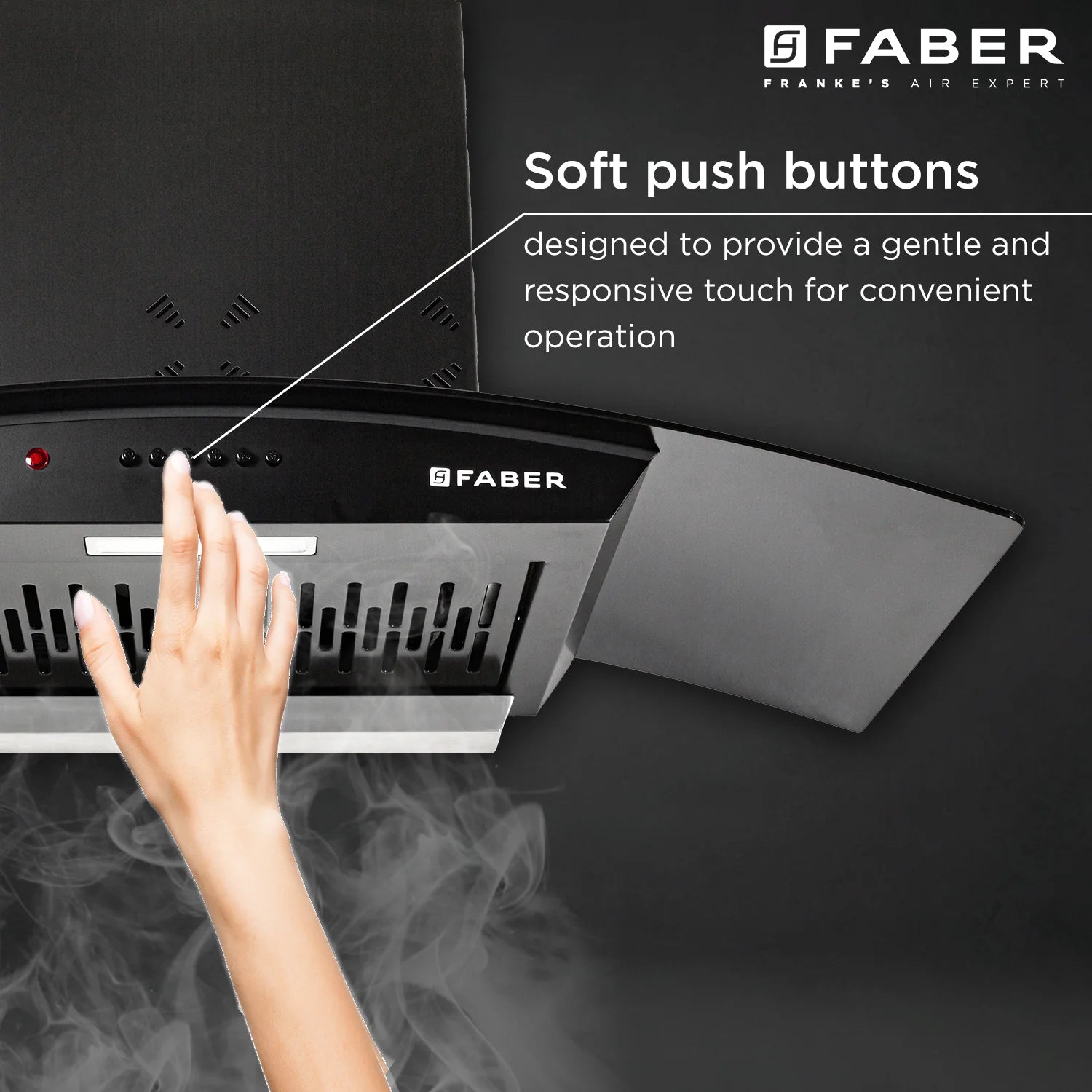 Faber HOOD ACE PRO IN 3D HC PB FL BK 90 Chimney: Powerful and Stylish