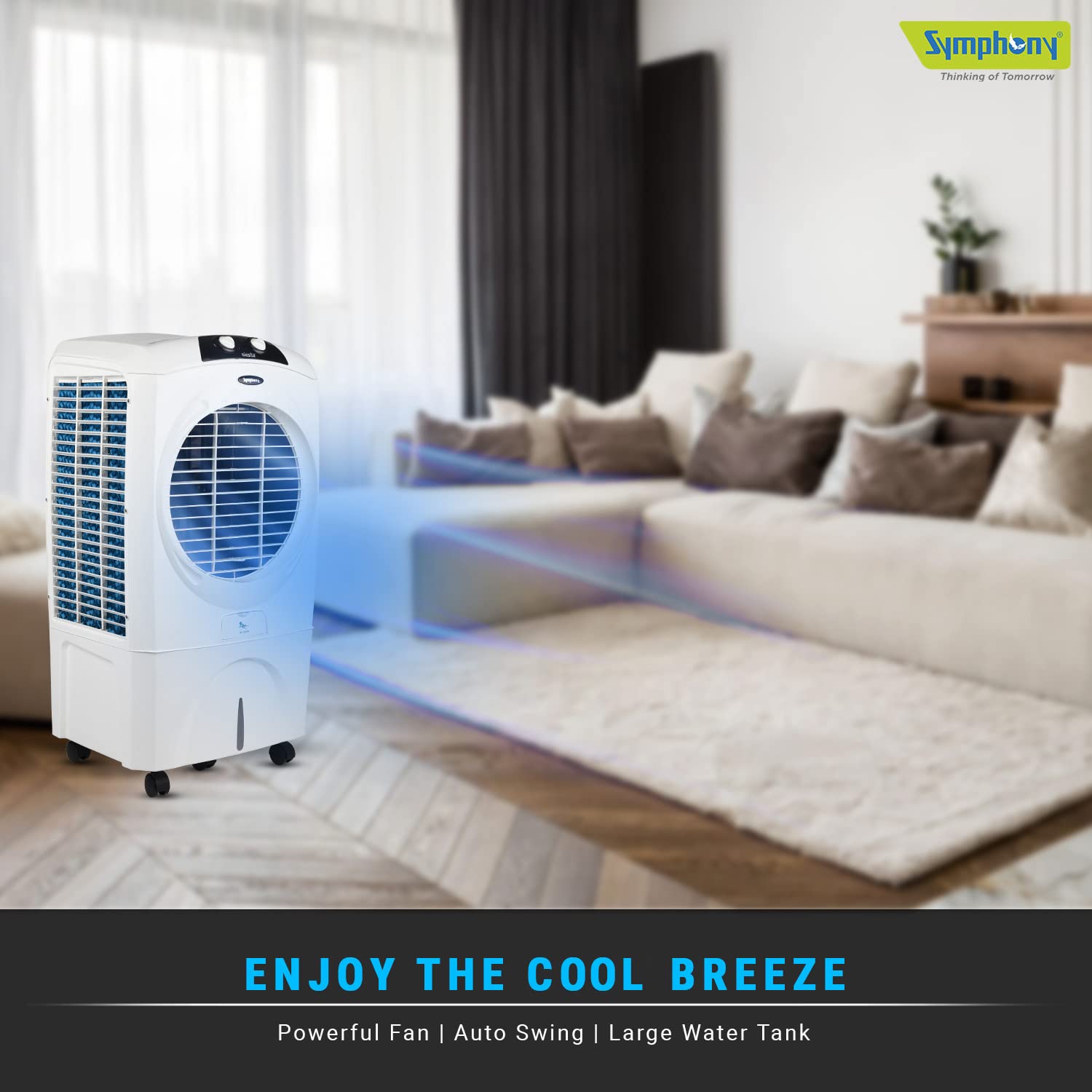 Symphony Siesta 70 XL Desert Air Cooler White