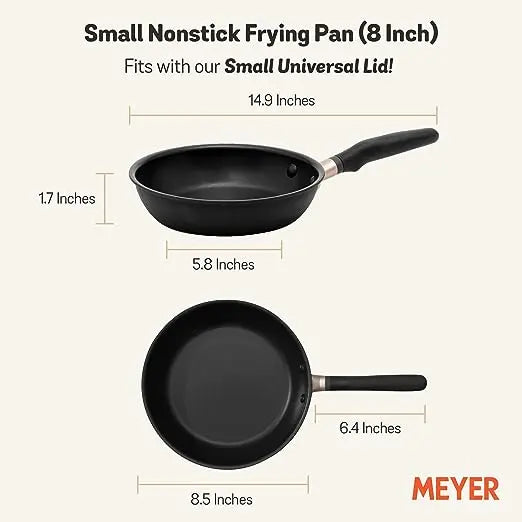 Meyer Accent Nonstick Open Frying Pan Gas and Induction Base 81219 26cm Matte Black