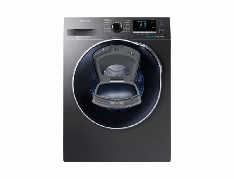 Samsung 9 kg Fully-Automatic Front Loading Washing Machine (WD90K6410OX/TL, Inox Grey)