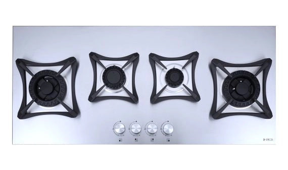 ELICA BUILT IN HOB INOX MFC 4 Burners 100 cms DX SWIRL