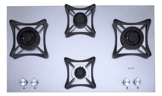 ELICA HOB INOX MFC 4 Burners 91 cms DX SWIRL