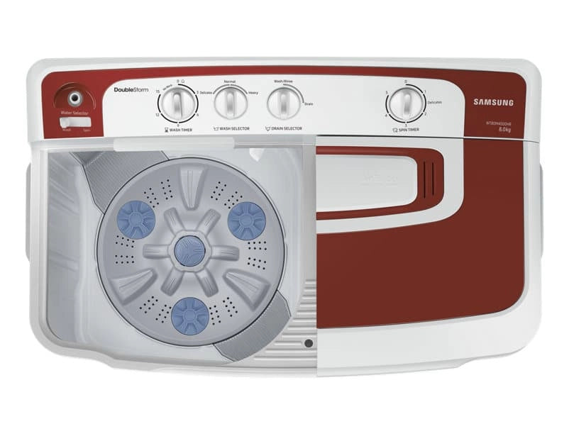 Samsung 8 kg Semi-Automatic Top Loading Washing Machine (WT80M4000HR/TL, Light Grey)
