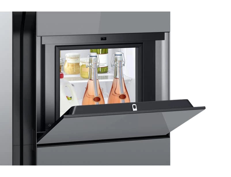 Samsung 571 L In Frost-free Double Door Refrigerator (RS51K56H02A, Mirror Black)