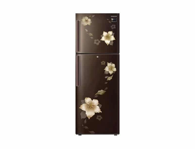 Samsung 253 L 2 Star Inverter Frost-Free Double-Door Refrigerator (RT28N3342D2/HL, Star Flower Brown)