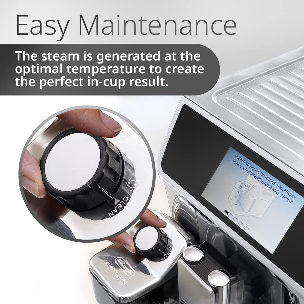 DeLonghi ECAM 650.85.MS Primadonna Elite Coffee Machine 1450W TFT Display (Metallic/Black)