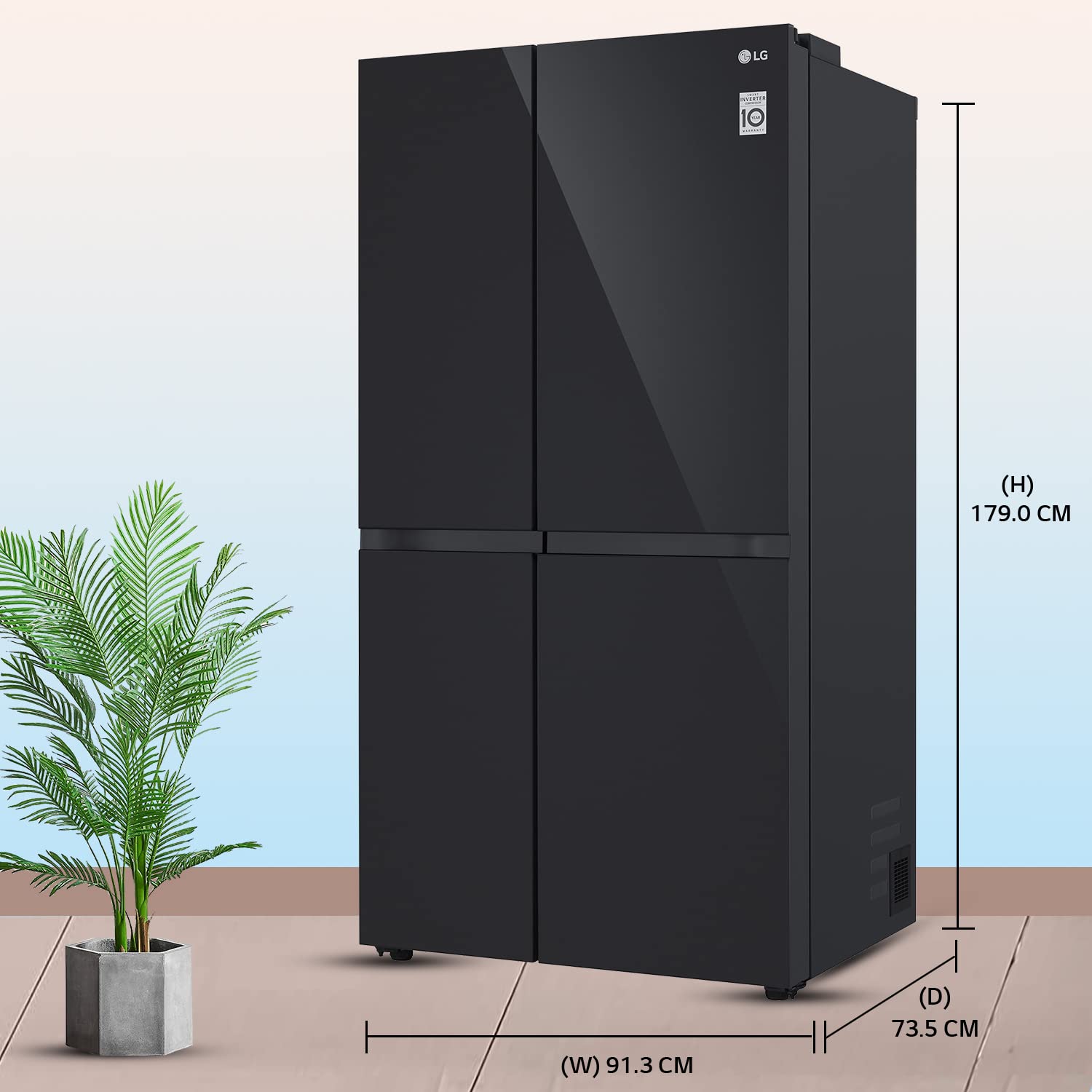 LG 235 L 3 Star Direct-Cool Single Door Refrigerator (GL-B241APZD, Shiny Steel, Moist 'N' Fresh, 2022 Model)