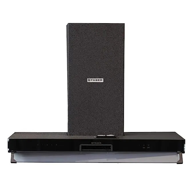 Faber 90 cm 1000 m³/hr Box-Type Kitchen Chimney (Hood 3-IN-1 Aerostation Sparkle TC BA LTW 90, 3 Baffle Filters, Touch Control, Black Alligator)