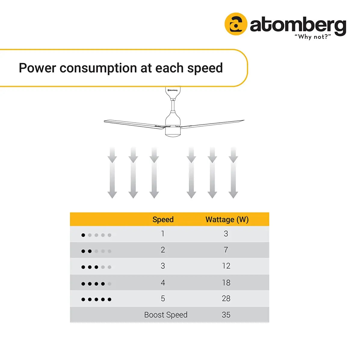 Atomberg Renesa 1200mm BLDC Motor with Remote 3 Blade Energy Saving Ceiling Fan (Matt Black)