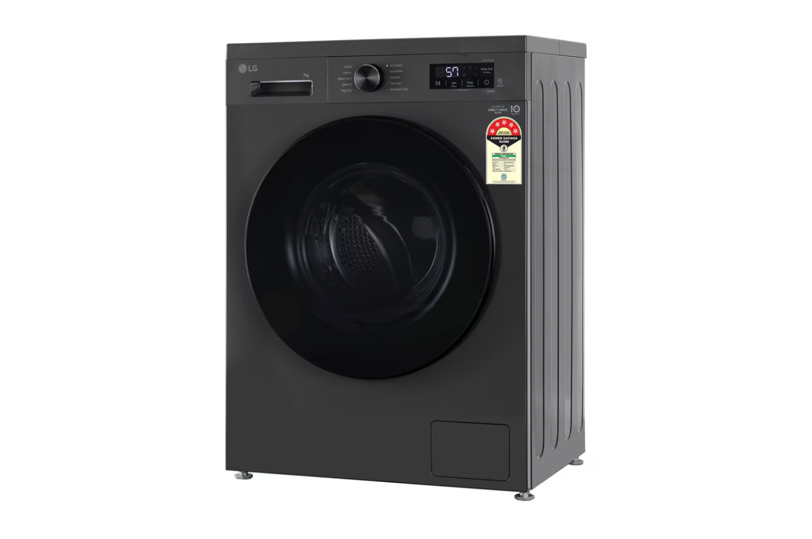 LG 7KG Front Load Washing Machine FHB1207Z4M Inverter Direct Drive Middle Black