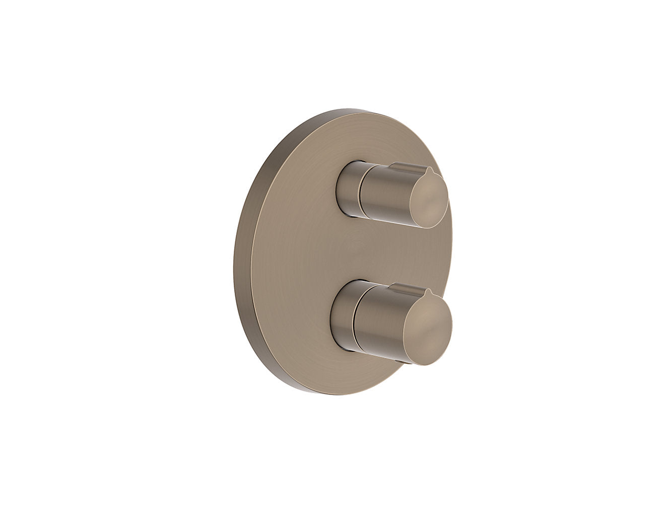 kohler K-20741IN-9FP-BV Organic thermostatic recessed bath and shower round trim  in brushed bronze