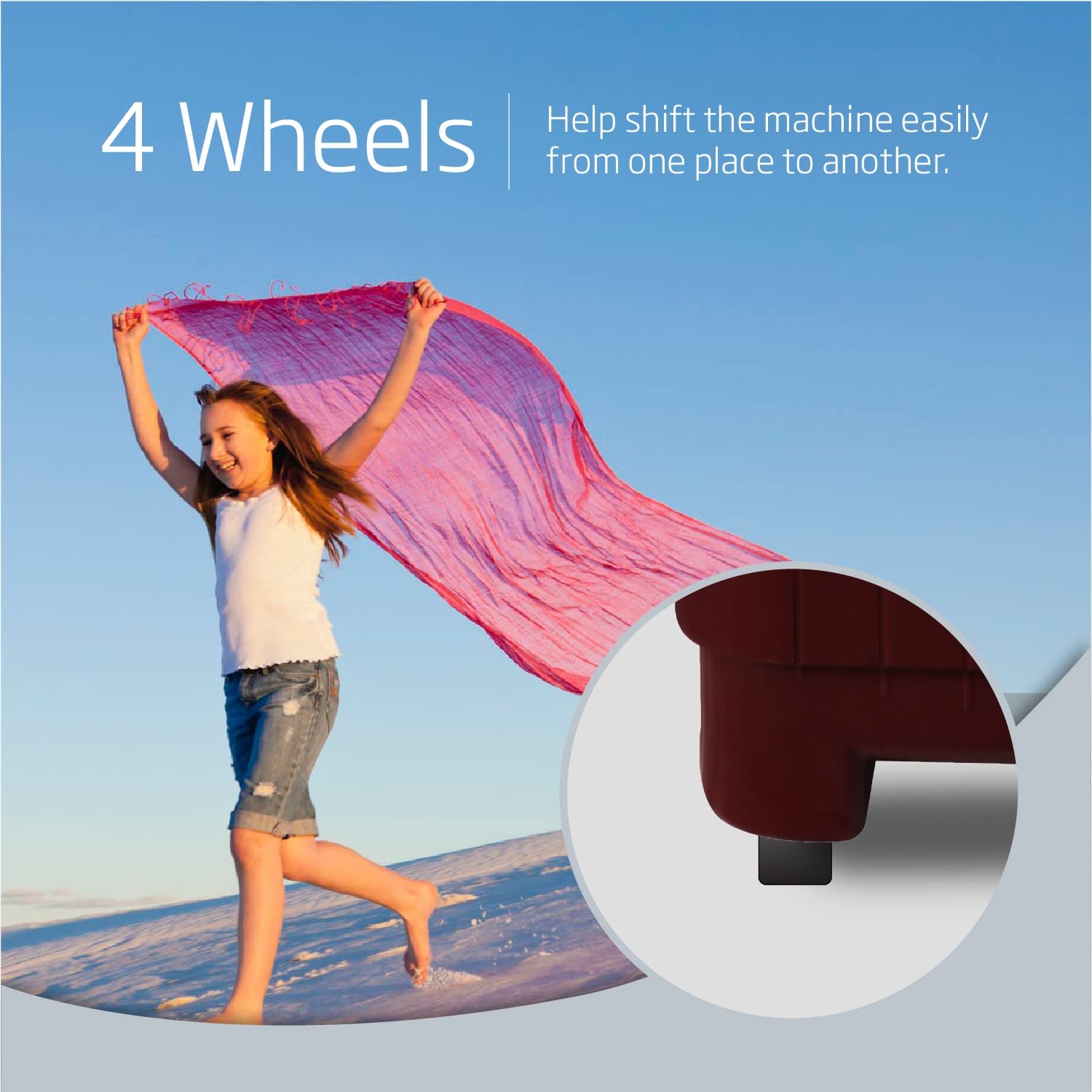 Voltas beko 7.2 kg Semi-Automatic twin tub Washing machine (WTT72) Burgundy