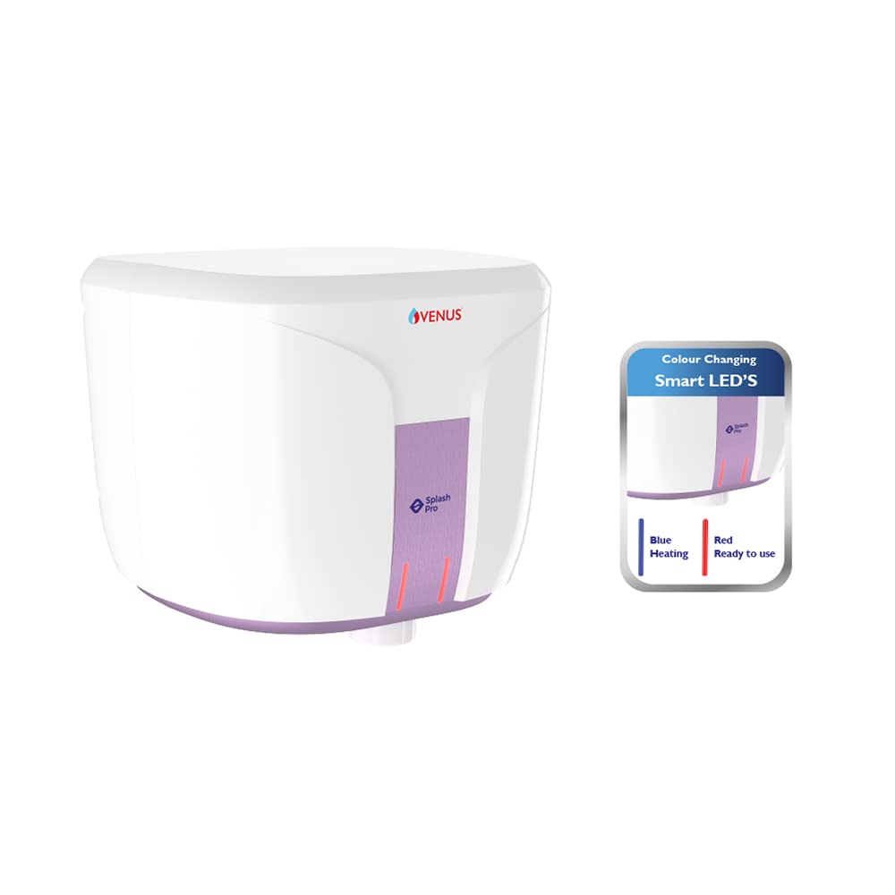 Venus Splash Pro Storage Water Heater (06 Litre, White/Purple Haze)