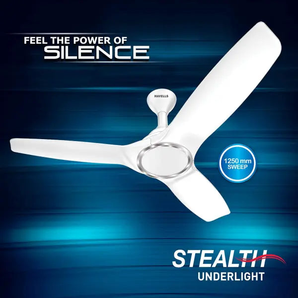 Havells Stealth Underlight 1250mm Ceiling Fan (Pearl White)