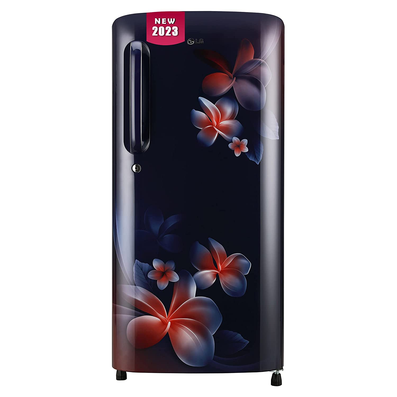 LG 185 L 3 Star Direct-Cool Single Door Refrigerator (GL-B201ABPD, Blue Plumeria, Moist 'N' Fresh, Gross Volume- 190 L)