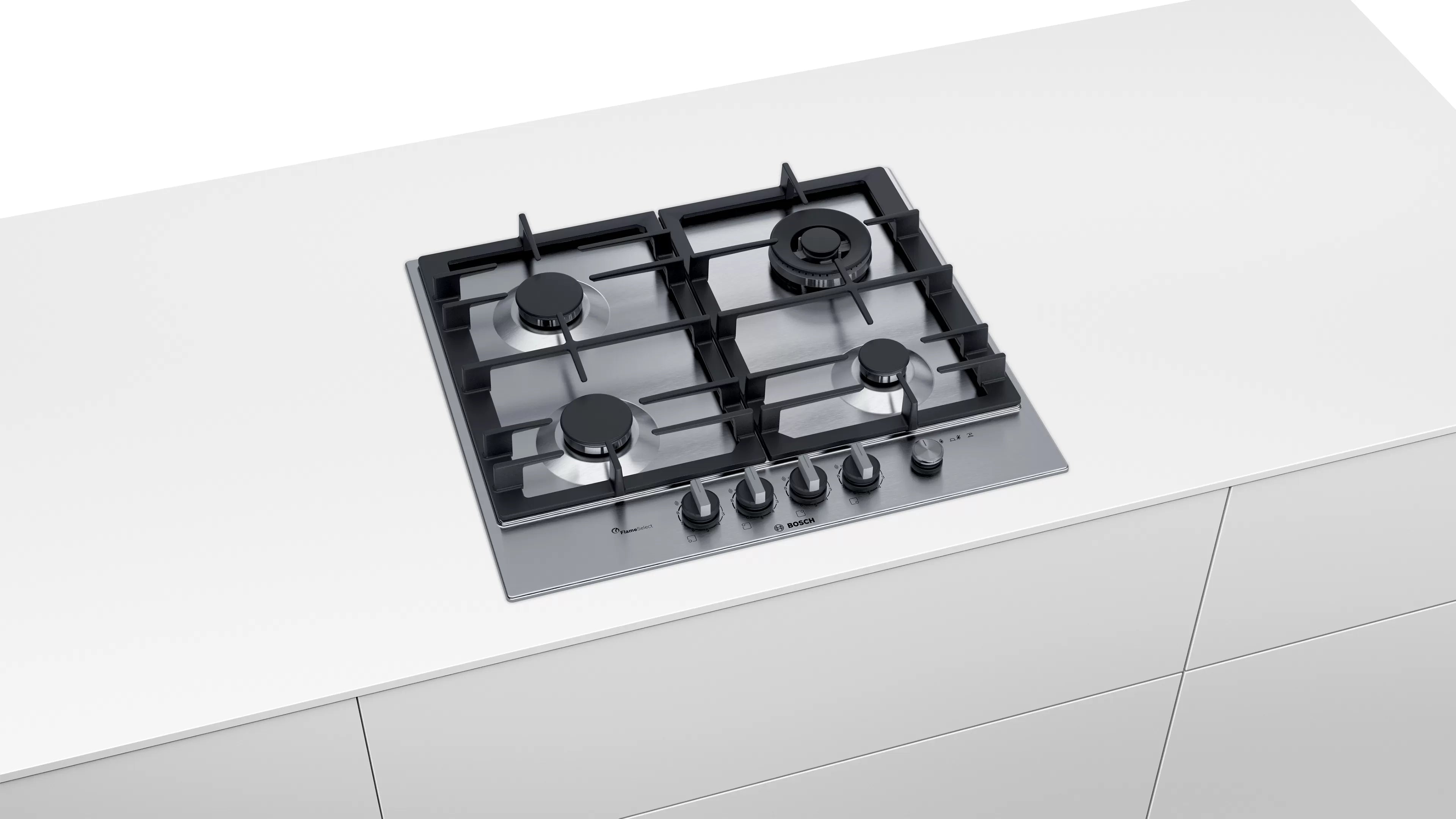 Bosch PCH6A5M90I Series 6 Gas hob 60 cm Stainless steel