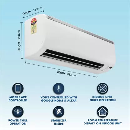 Daikin FTKR60TV16U 1.8 Ton Inverter 5 Star (Hearing Sense, WiFi Series) Split Air Conditioner