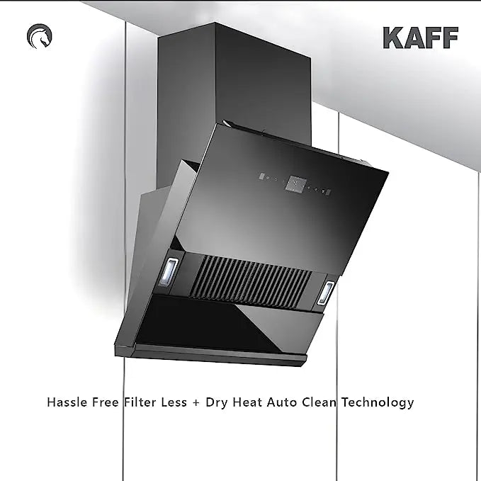 KAFF HAWK DHC 60 Chimney | Filter-Less + Dry Heat Auto Clean Technology | Automatic Slide Open Glass Panel | Gesture Control