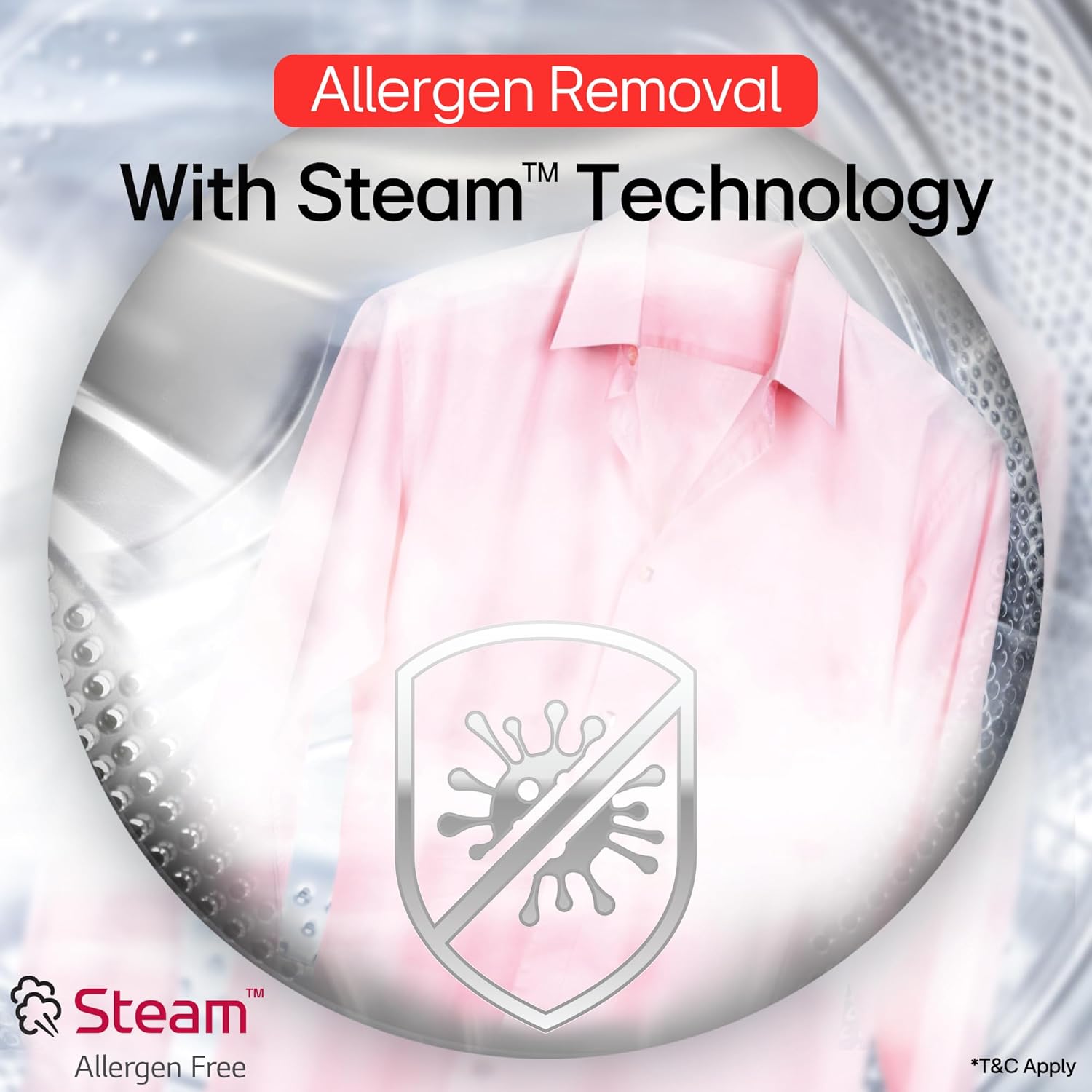 LG Smart Choice, 7 Kg, 5 Star, Steam, Inverter Direct Drive Technology, 6 Motion DD, Fully-Automatic Front Load Washing Machine (FHB1207Z2W, Remove Allergens & Stain, In-Built Heater, Essence White)