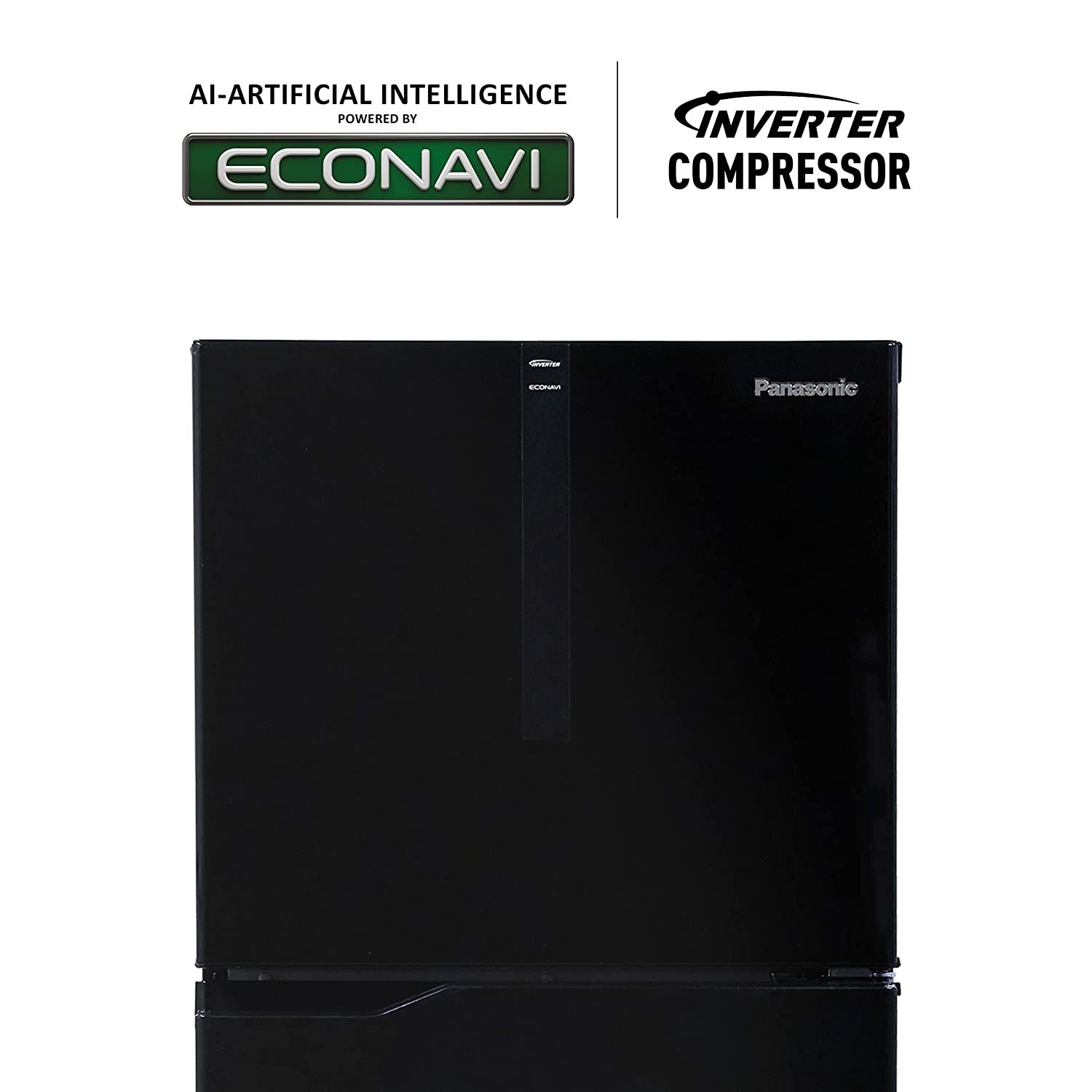 Panasonic 280 L Double Door 3 Star AI Enabled Inverter Technology Frost Free Refrigerator (NR-TH292CPKN, Diamond Black, Jumbo Fresh Vegetable Basket,2023 Model, Net Capacity 256L)