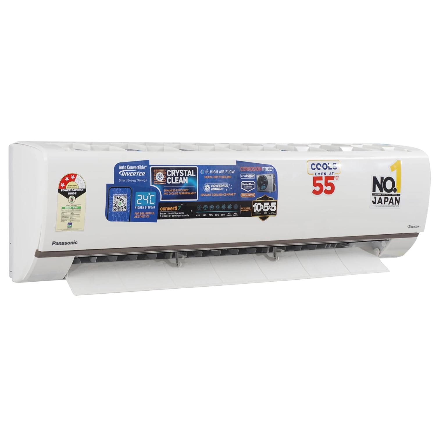Panasonic AU 7-in-1 1.5T 3 Star Inverter Split AC (100% Copper, CS/CU-AU18BKYF)