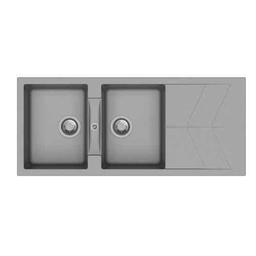Carysil Jazz D200 Double Bowl With Drainer Granite Kitchen sink