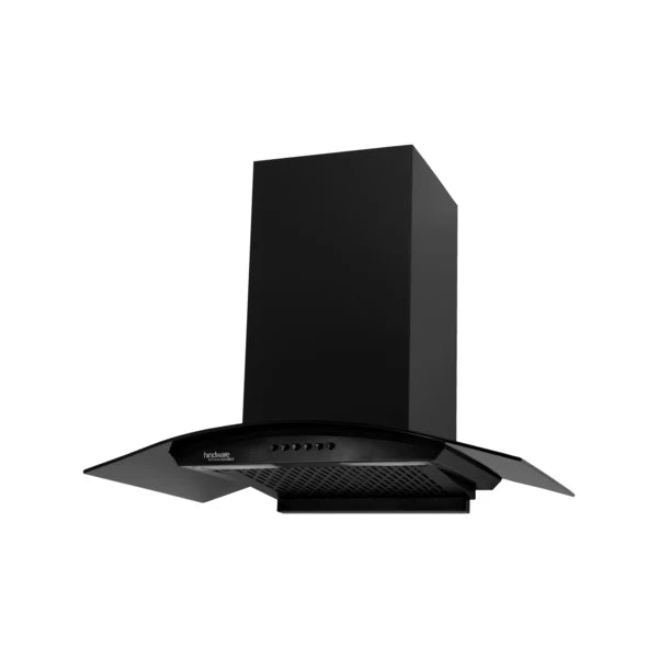 Hindware Chimney Zelda Autoclean 60cm Wall Mounted Black With Motion Sensor