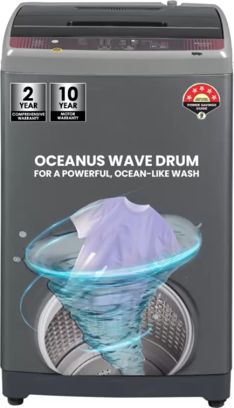 Haier 8 kg Fully Automatic Top Load Washing Machine Grey (HWM80-FE)