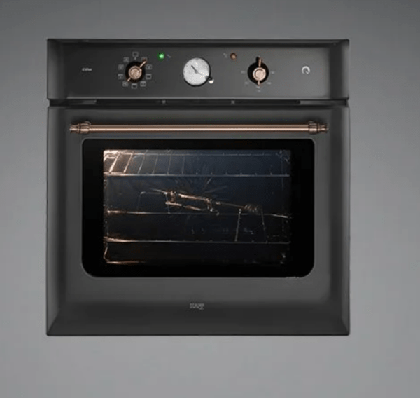 Kaff CLOV 6 BLN - 60 L Built-in Oven with True Convection & Black Retro Finish