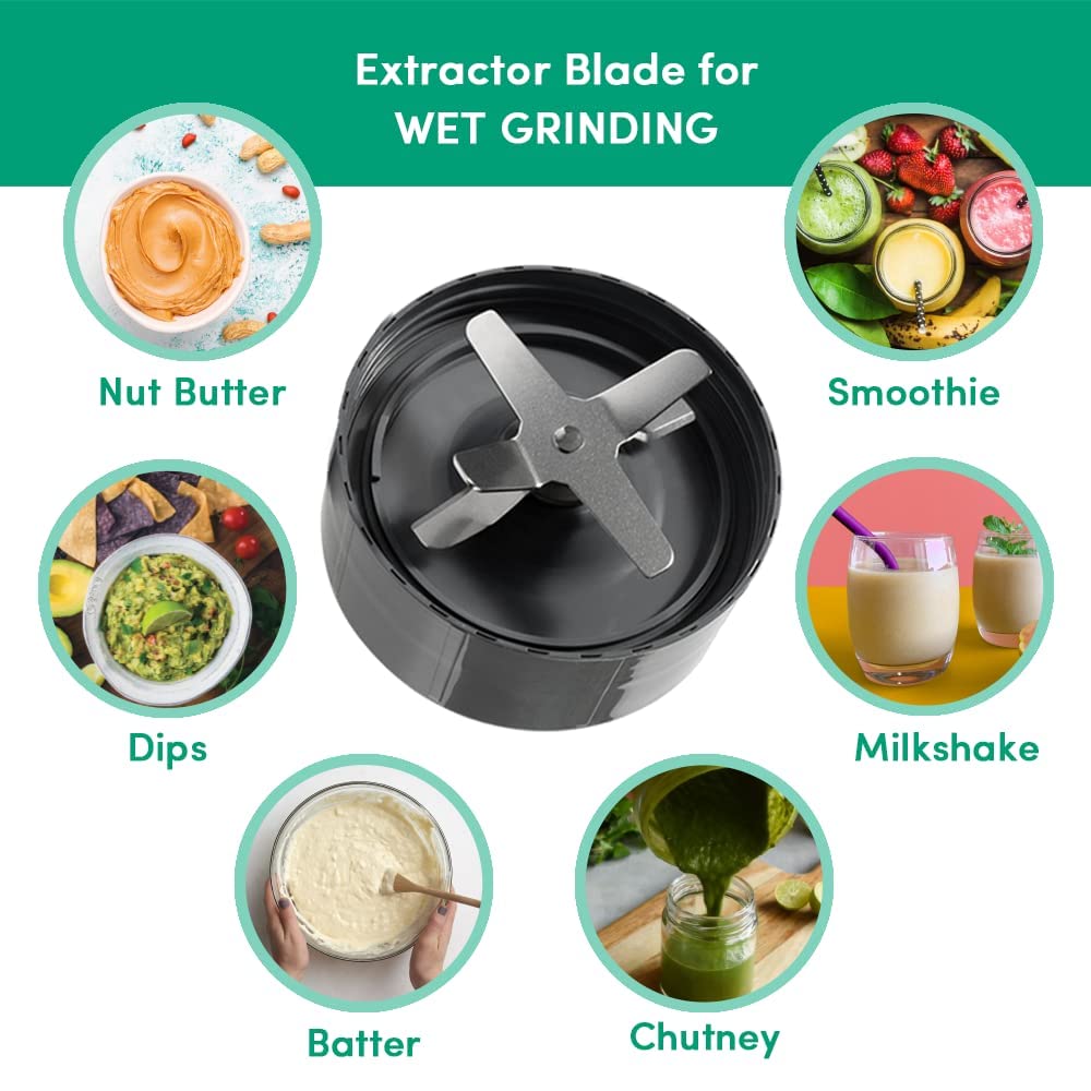 Nutribullet PRO 900W Jade, 12-Piece Food Processor Set with Best Blender, 3 Unbreakable Jars, and 2 Blade Sets - Wet & Dry