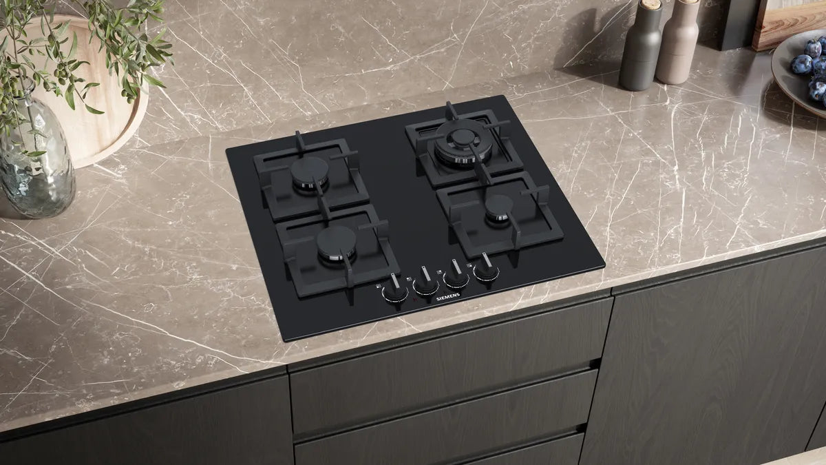 Siemens EP6A6HB20I 4-Burner Black Hob with Advanced Features
