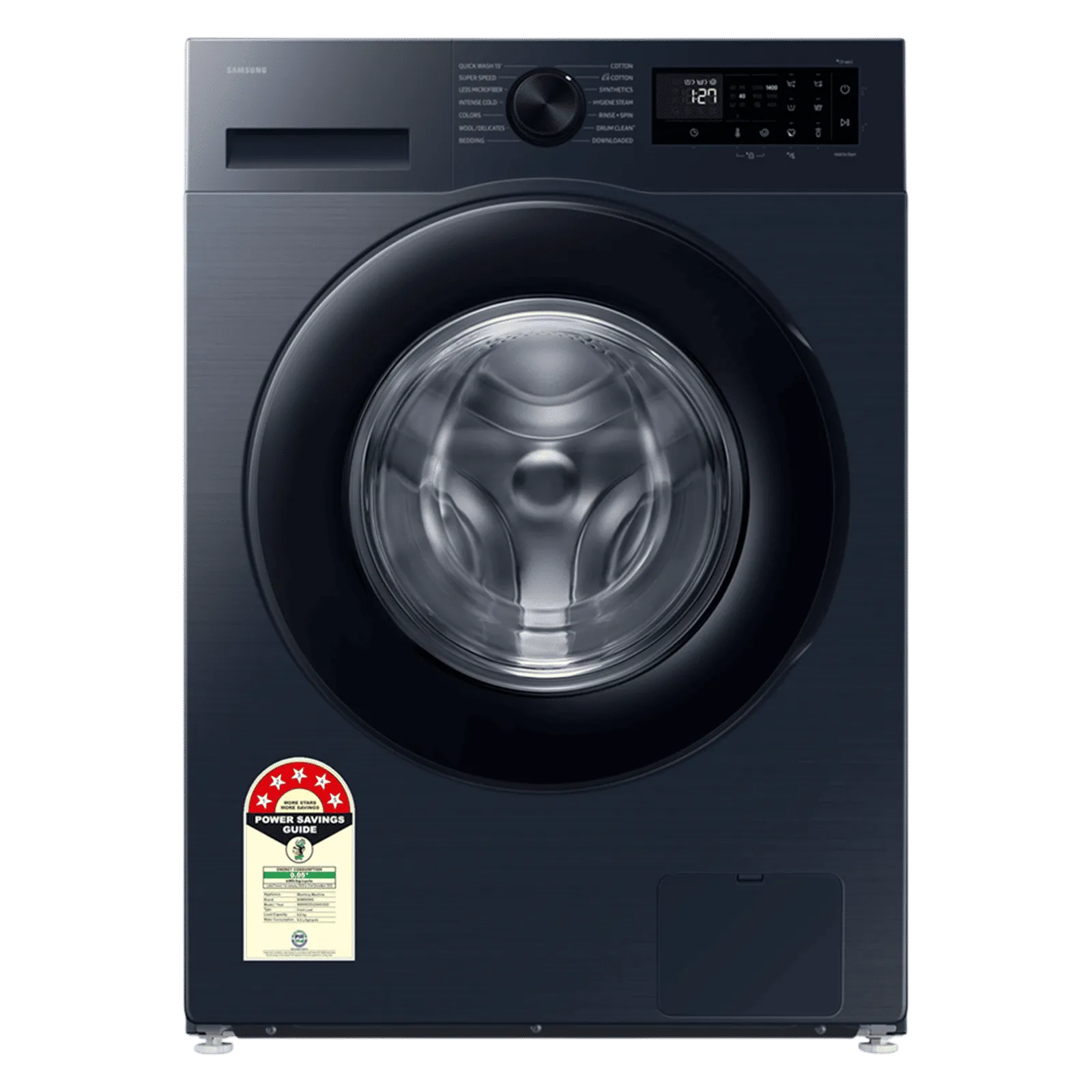 Samsung 9kg Front Load Washer with BeSpoke AI, EcoBubble, Energy-Saving AI Mode, Hygiene Features, WiFi Connectivity, Navy, 5-Star (WW90DG5U24AS)