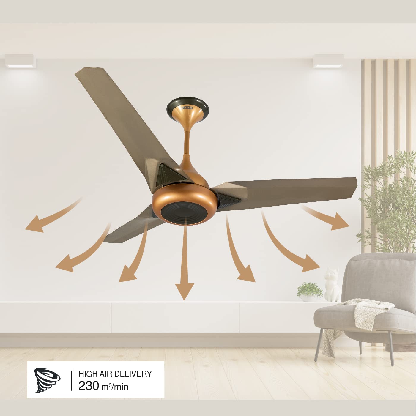 USHA FAN UpsilonPlus 1200MM Beige