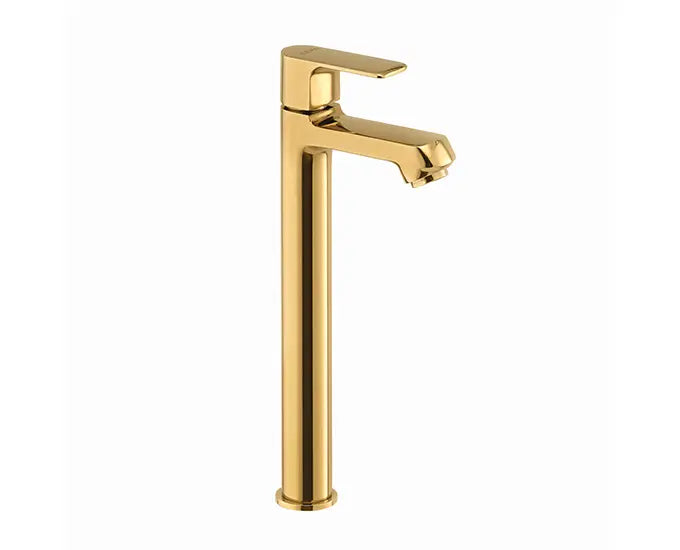 Cera F1016102FG Lustre Chelsea French Gold Finish Quarter Turn Pillar Cock With 305 mm (12”) Long Extended Body And Aerator