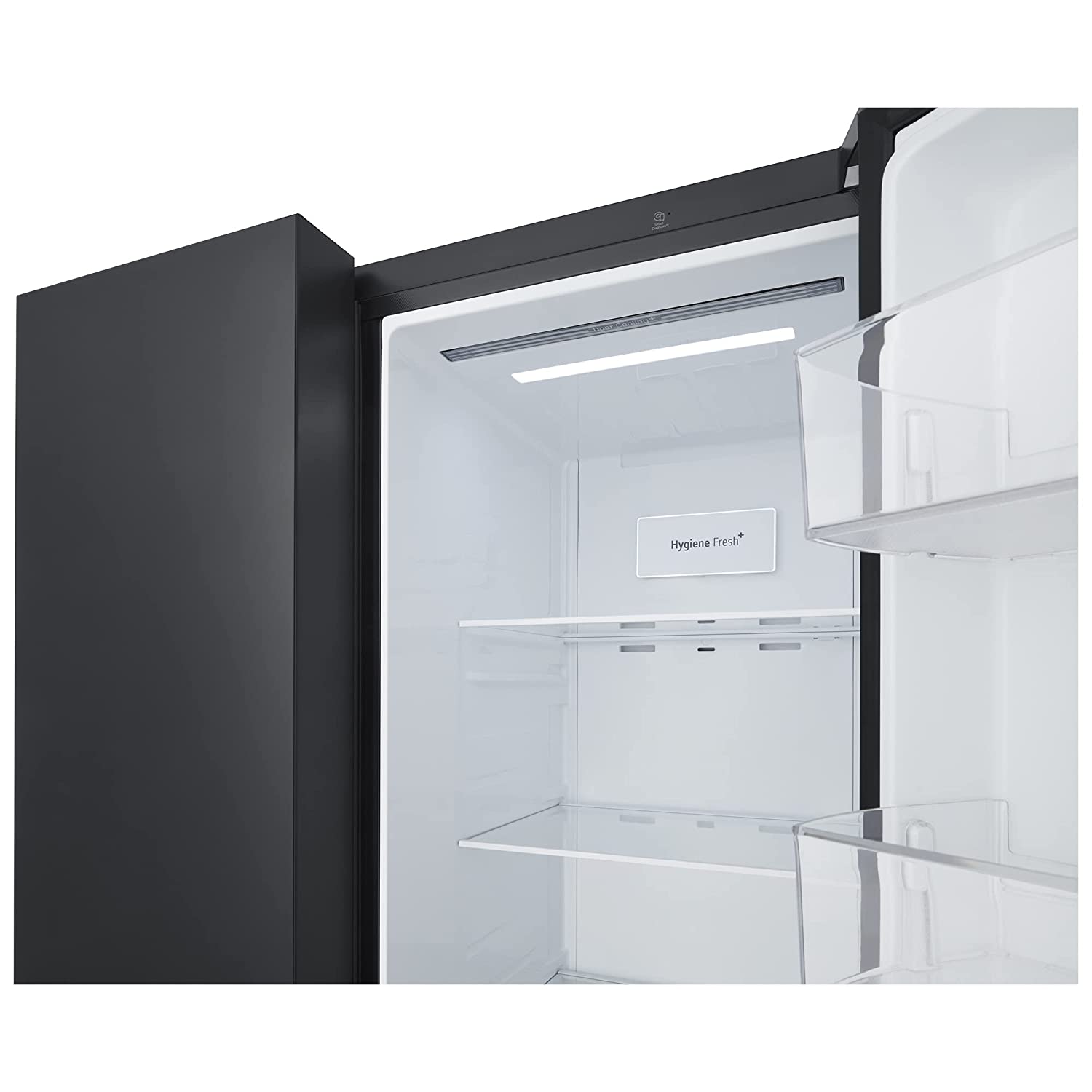 LG 694 L Frost Free Smart Inverter Side-by-Side Refrigerator (GC-B257UGBM, Black Mirror | Door Cooling+ & Hygiene Fresh+)