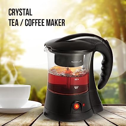 Havells 600 W 6 Cup Crystal Tea Coffee Maker