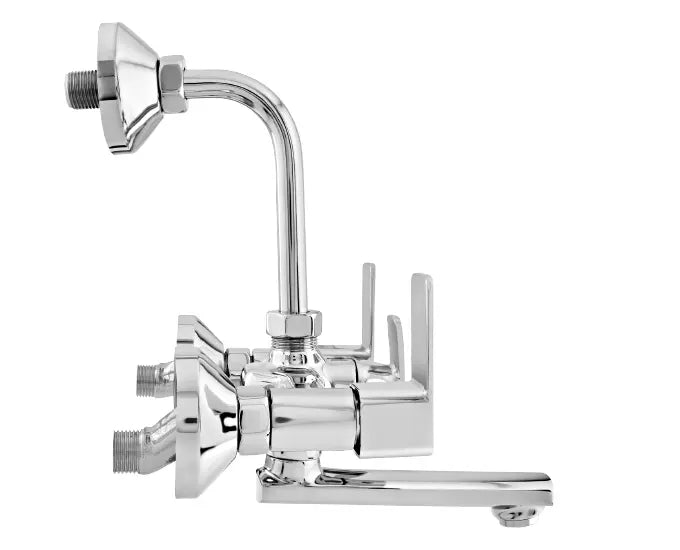 Cera Ruby F1005401 Brass Single Lever Wall Mixer (Silver)