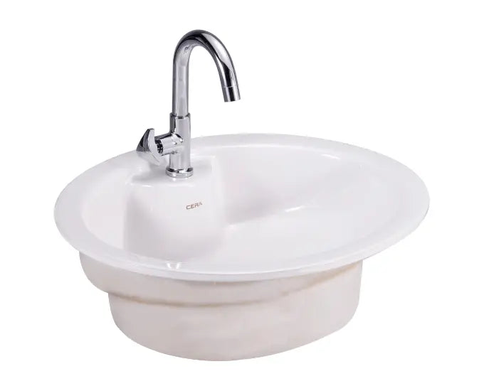 Cera S2030125 Cliff 550x460 mm Counter Wash Basin Ivory Colour