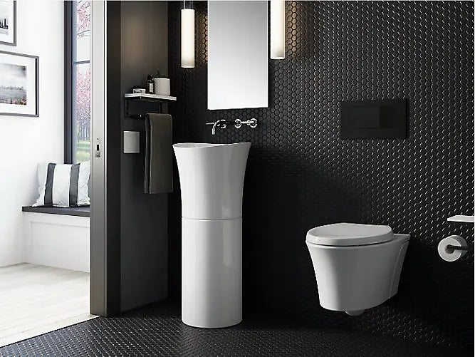 Kohler Pedestal Basin K-20701-0 without faucet hole White 406mm x 406mm