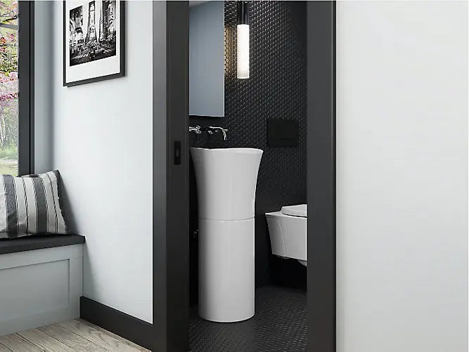 Kohler Pedestal Basin K-20701-0 without faucet hole White 406mm x 406mm