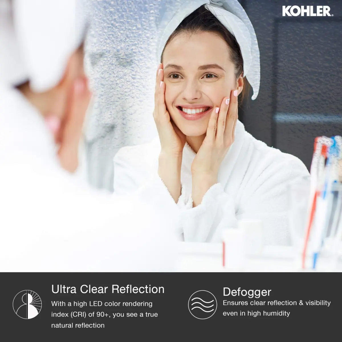 Kohler - K-22932IN-NA Vitality Circular Mirror 40" (101.6 cm) Diameter with Inset LED Lights