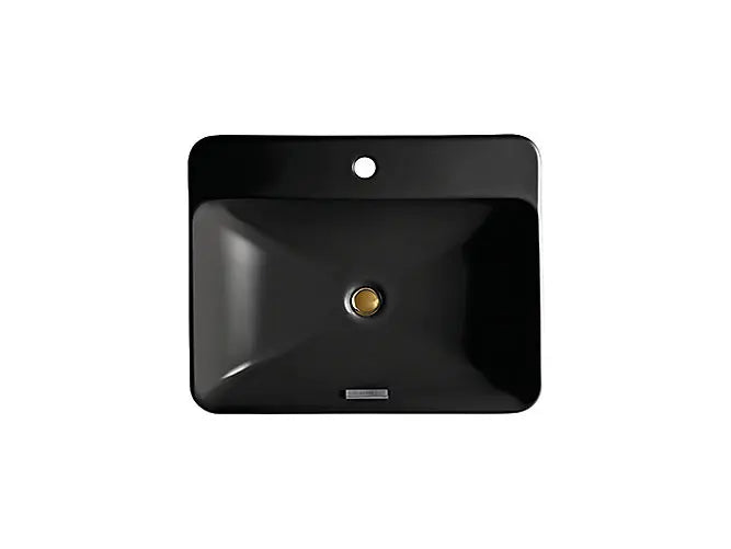 Kohler Basin K-2660IN-1-7 (Forefront) 418mm vessel basin with single faucet hole Black