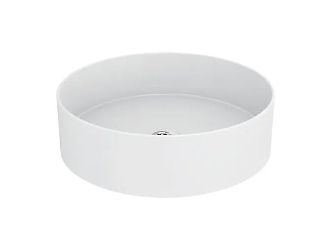 Kohler Basin K-90012T-0 (Mica) 410mm round vessel basin without faucet hole White